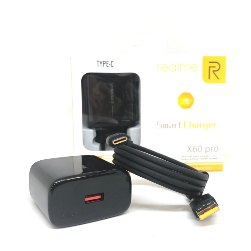 GROSIR CHARGER BLACK SERIES REALME X50 Pro X60Pro MICRO TYPE C 65w SMART CHARGER