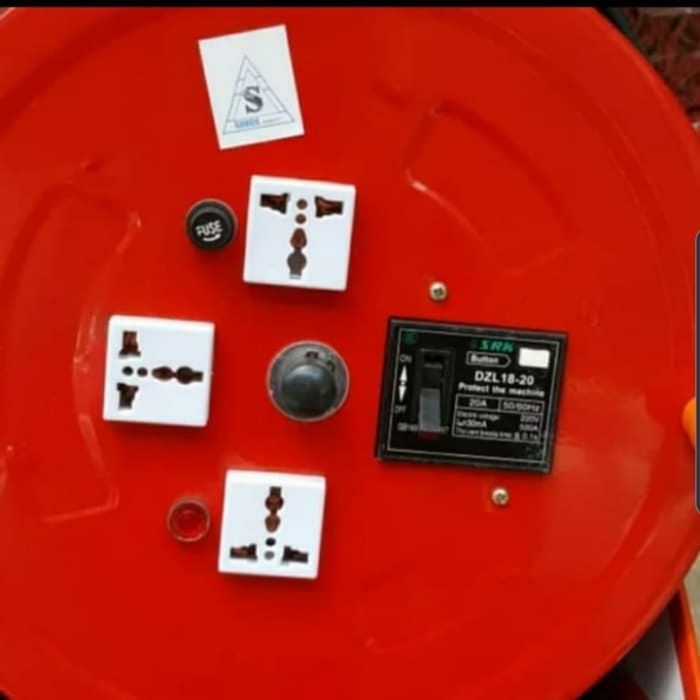 (UT)Stop Kontak kabel -Cable Reel 50 Meter Kabel Roll