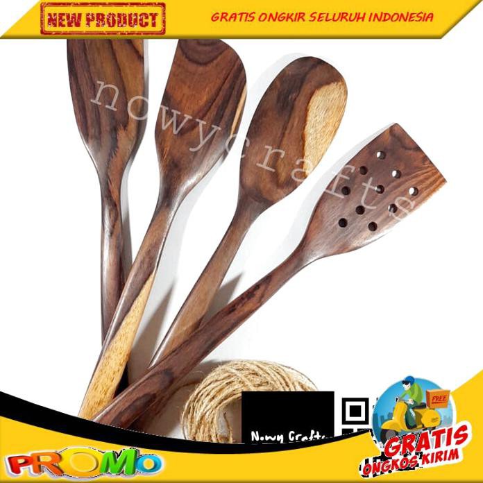 ✪DISKON✪ SET ALAT MASAK KAYU SUTIL KAYU SODET KAYU SOLET EROS BISA COD