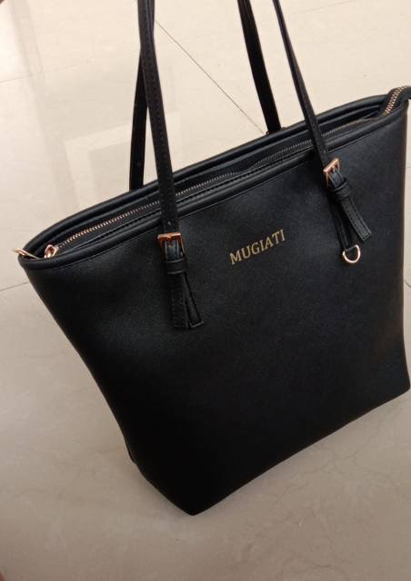 KUSHI BAG BLACK/INITIAL BAG