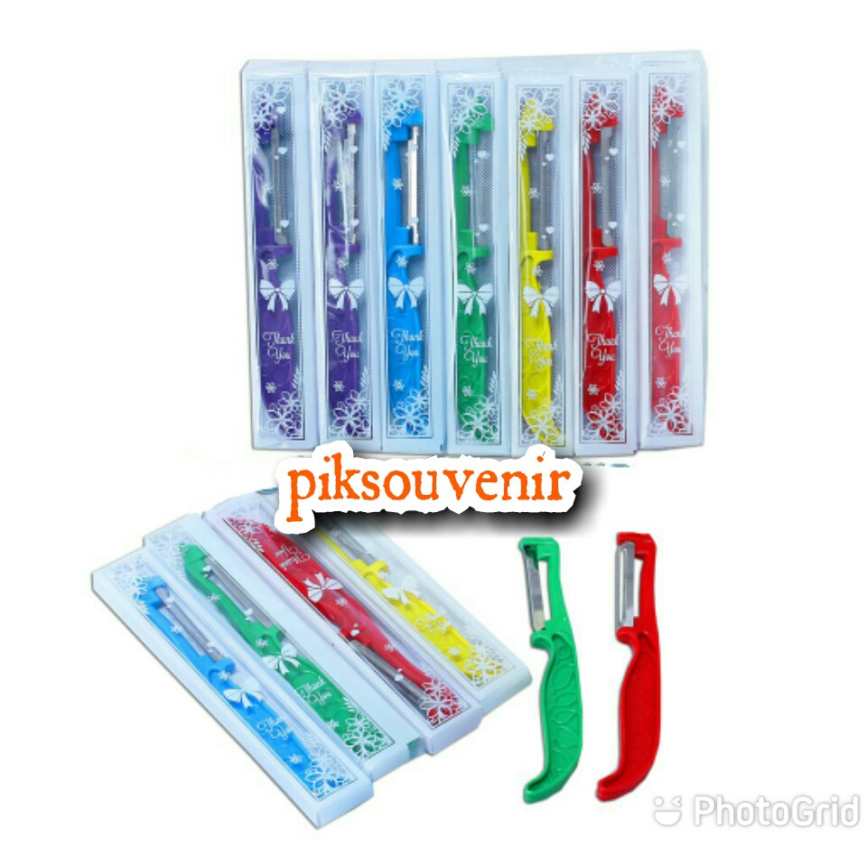 

100pcs SOUVENIR SERUTAN BUAH KEMAS MIKA MOTIF MURAH