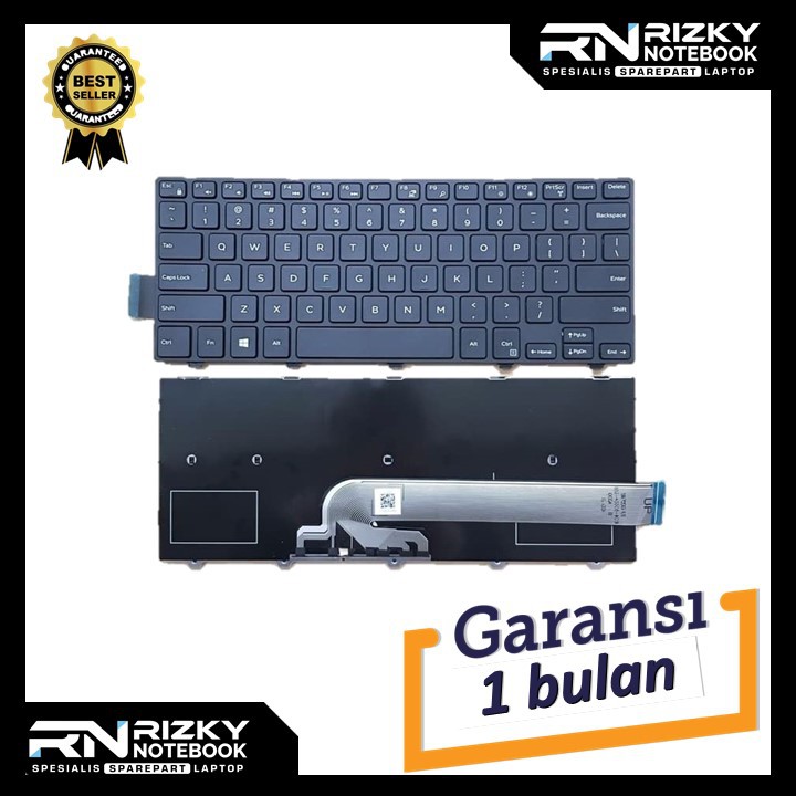 Keyboard Dell Inspiron 14-3000, 14-3441, 14-3442, 14-5442 - Hitam