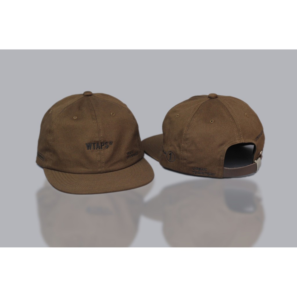 TOPI SNAPBACK POLOCAP 6 PANEL SKATE WTAPS TAN PREMIUM