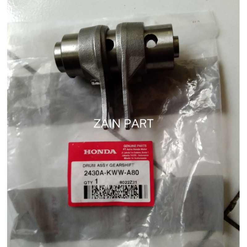 2430a-kww-a80 capit udang/drum Assy gear shift Honda refo 110 original