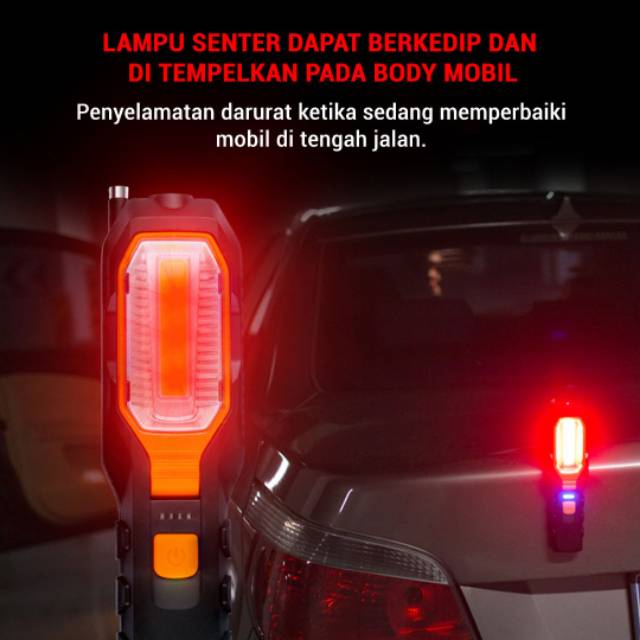 Lampu senter camping magnet gantung serbaguna AYOTO WL 01 cas an