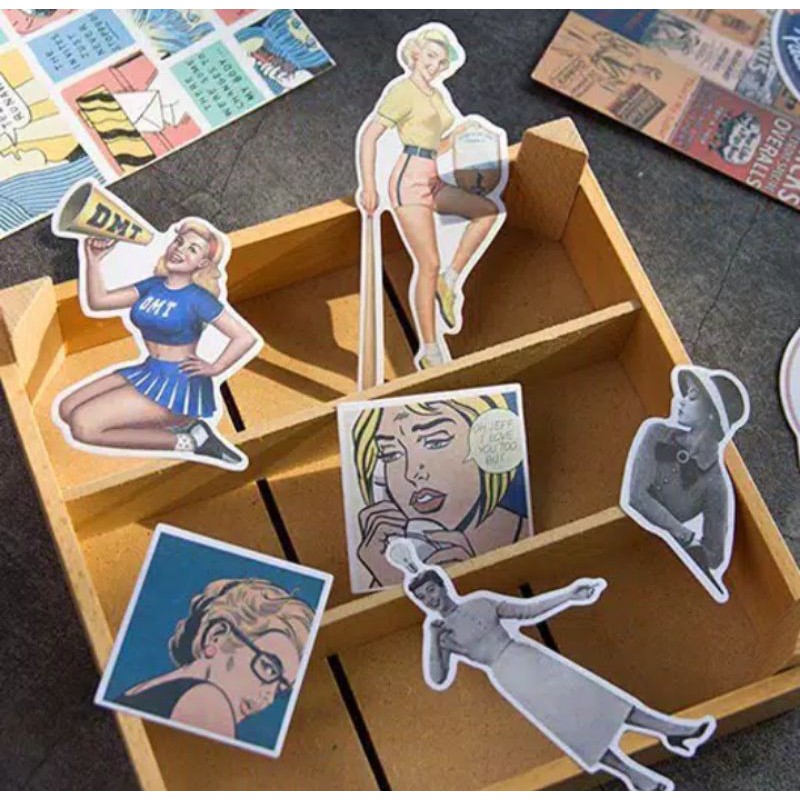 

10pcs Retro Paper Sticker Decor