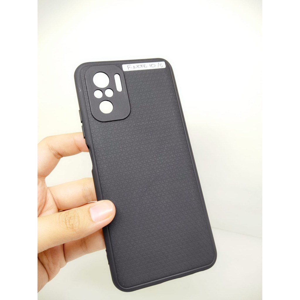 LUXURY Real Redmi Note10 Note10s Redmi Note 10Pro with Pelindung Camera TPU Black Matte