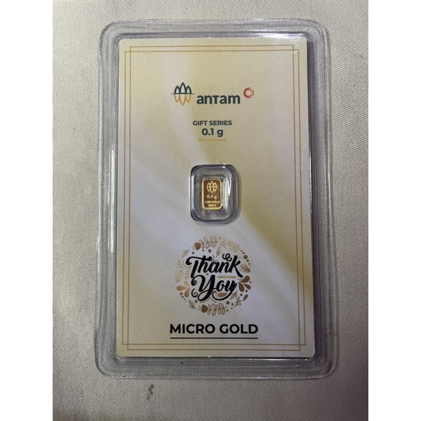 Emas 24 karat Antam x Hartadinata gift series 0,1 gram #ThankYou #Kado