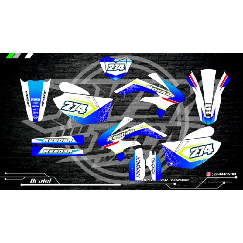 DECAL VIAR250 FULL HOLOGRAM PELANGI