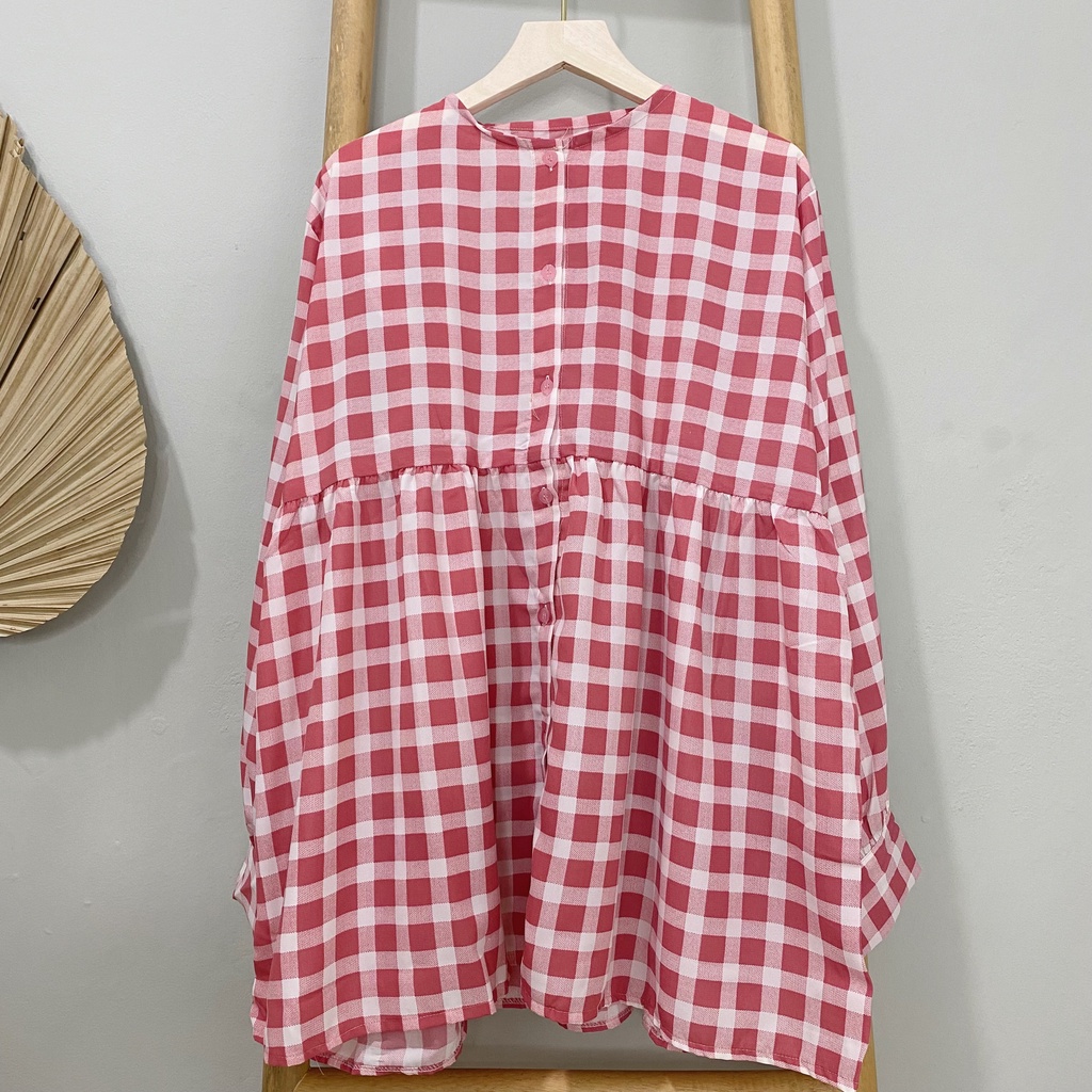 KEMEJA BLOUSE OVERSIZE  RAIN PREMIUM SHIRT BTS B499