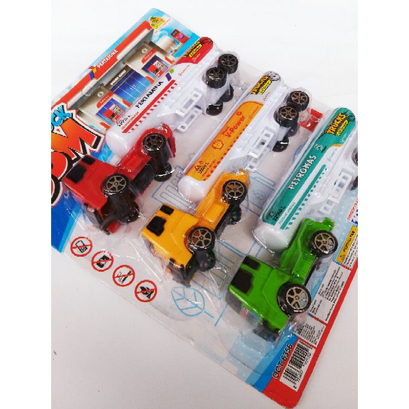 Mobil Mobilan Truk Tanki 1Set isi 3pcs Keren Murah