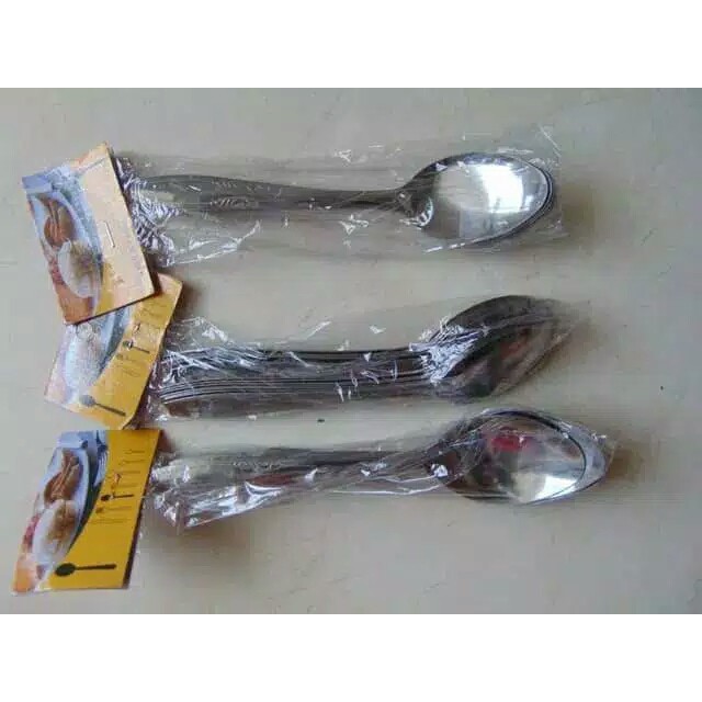 1 LUSIN SENDOK MAKAN STAINLESS ISI 12PCS/1LUSI N