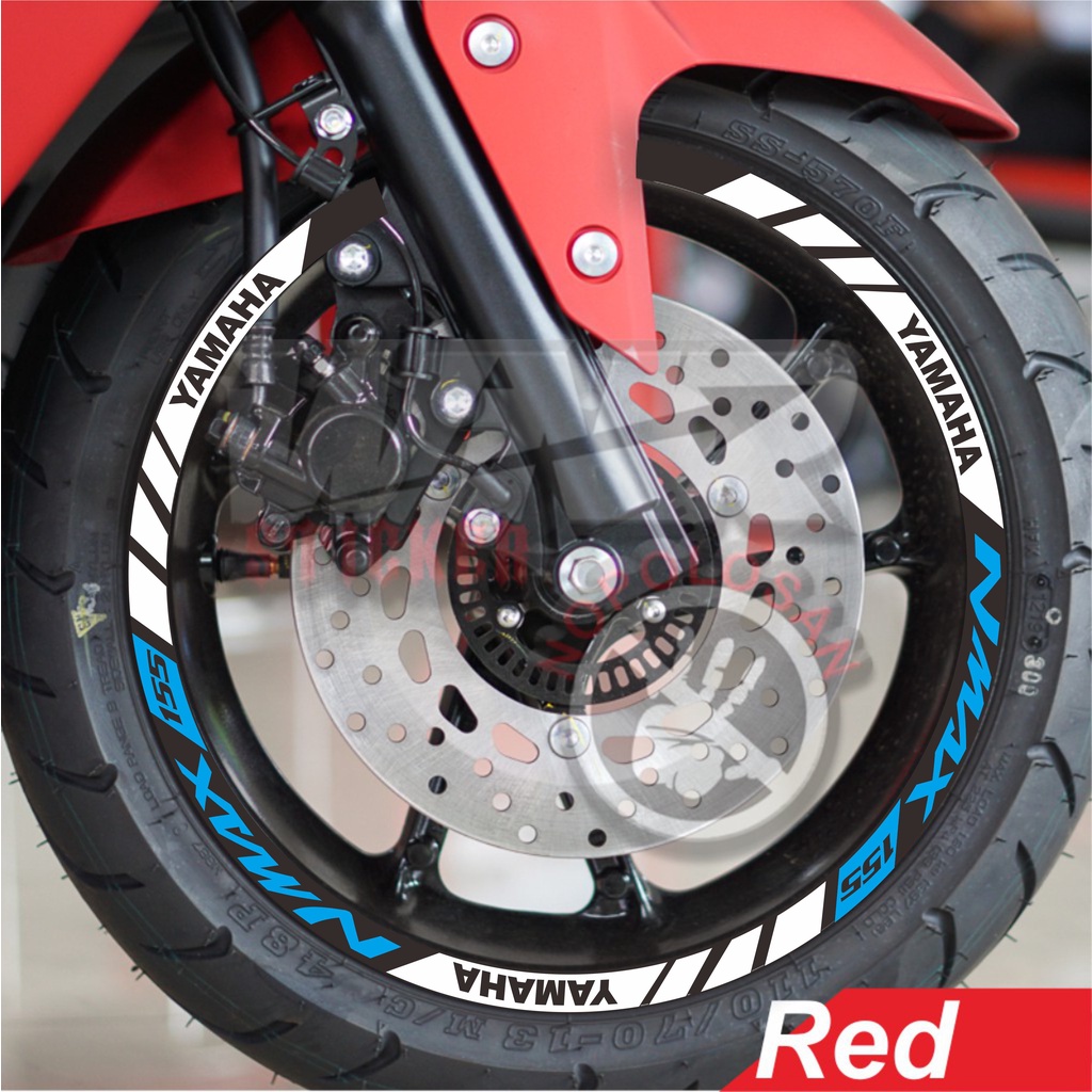 Stiker Lis Velg Motor Yamaha All NMAX Cutting Sticker Pelk Variasi Aksesoris Terbaru