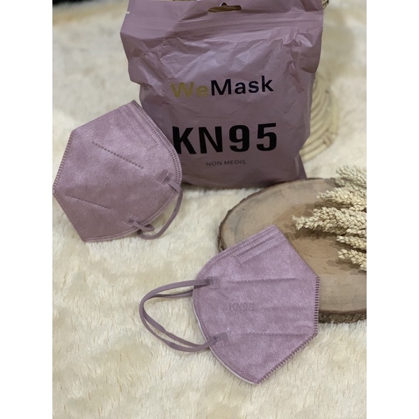 ( ECER & GROSIR ) WEMASK KN95 SHRIMP PINK 5 PLY | MASKER KN95 ECER MURAH | MASKER KN95 LADYPINK