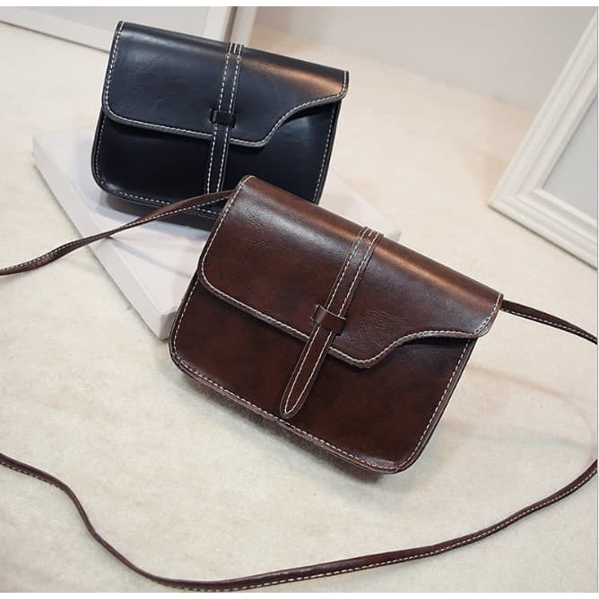 Tas Selempang Mini Sling Bag HP Mini Tas Fashion Cewek Anak - FTS206 - Hitam