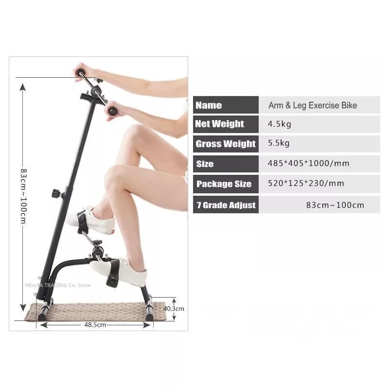 Sepeda Statis Portable Terapi Stroke Syaraf Pedal Exercise Olahraga