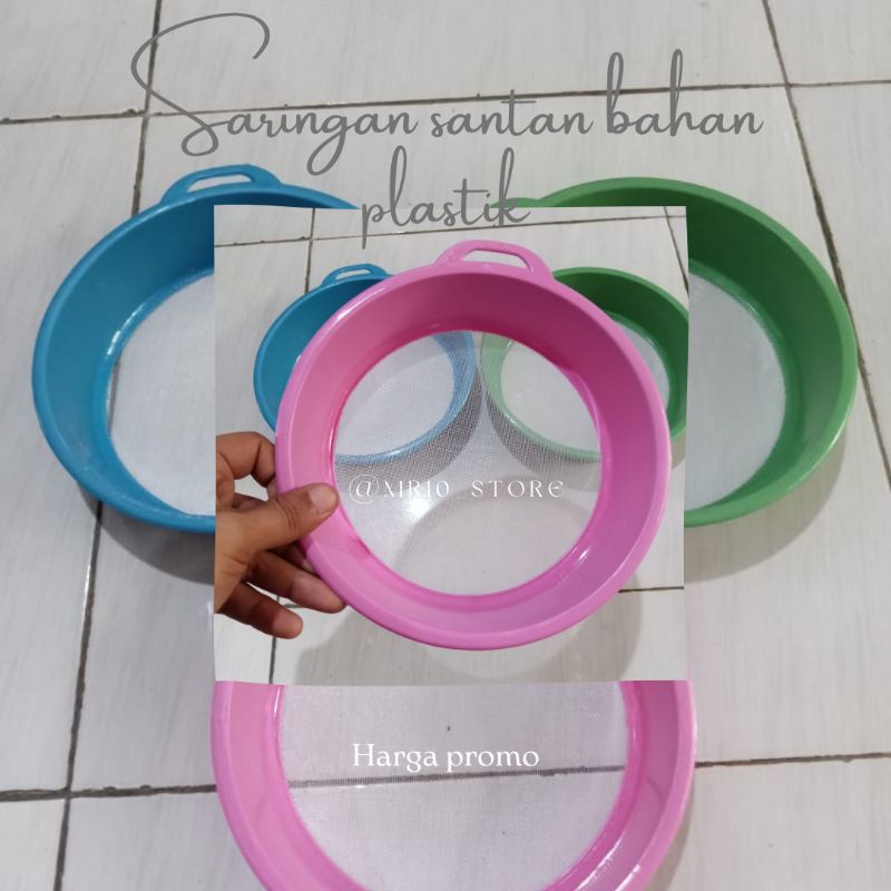 saringan santan bahan plastik ukuran 20 cm