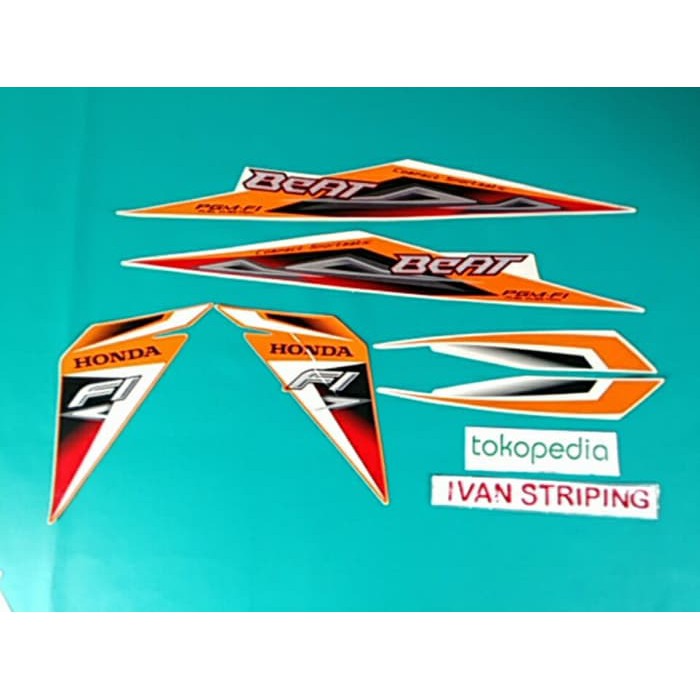 stiker motor / striping motor beat fi 2014