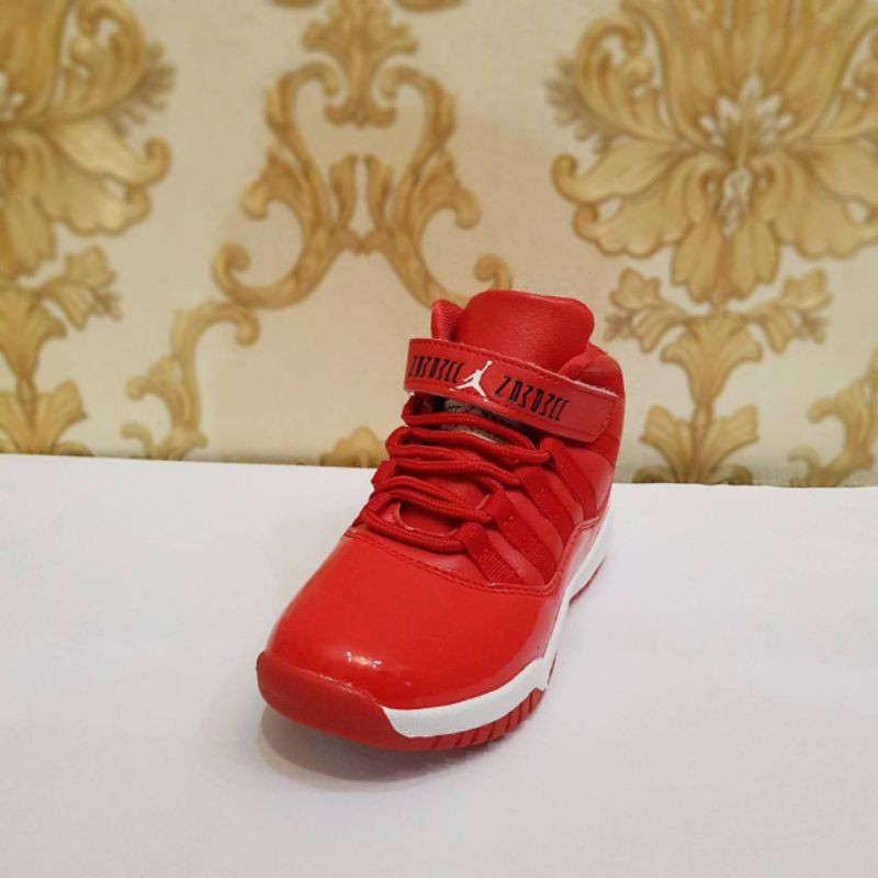 SEPATU JORDAN 11 ANAK PREMIUM HIGH QUALITY SEPATU JORDAN KIDS MERAH