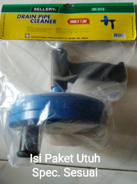 Sellery Sedang 7.5 M Pipe Cleaner  Drain Pembersih Saluran Pipa Mampet