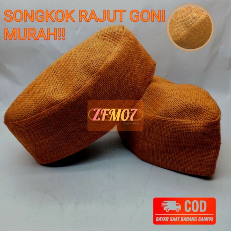 peci goni rajut kopiyah songkok goni polos