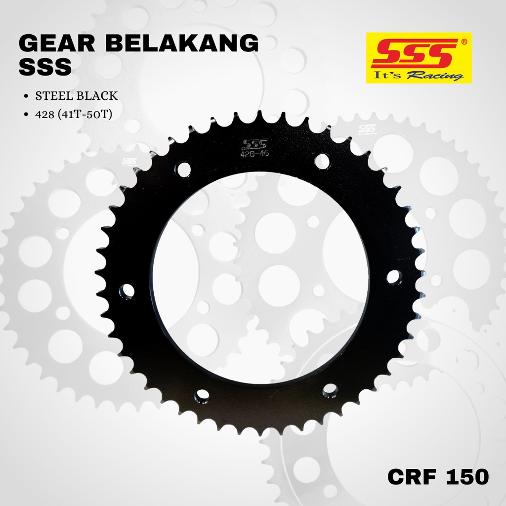 Gear Gir CRF sss 428 41 - 50 steel Black