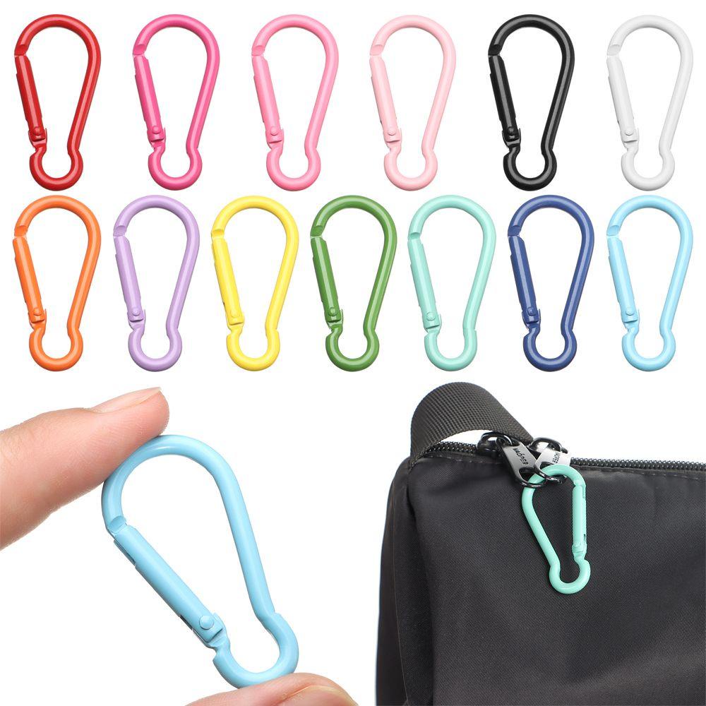 Chookyy 5Pcs Tombol Panjat Peralatan Olahraga Luar Ruangan Safety Alloy Carabiner