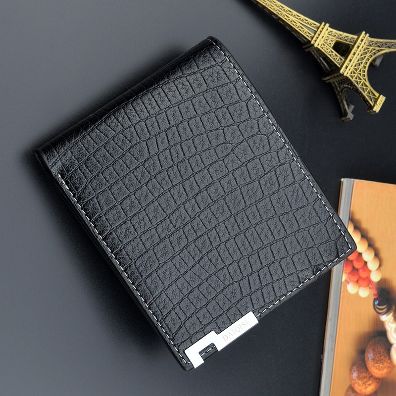 DOMPET PRIA KULIT CROCO PREMIUM HITAM HOOPER WA436B5 LIPAT IMPORT SLOT KARTU UANG SIMPLE COWOK KEREN TIPIS BATAM BRANDED LAKI DISTRO FASHION