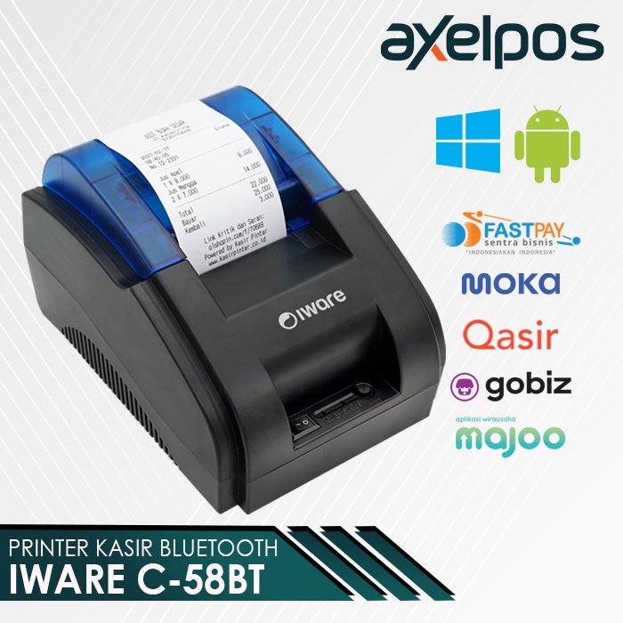 PRINTER BLUETOOTH C58BT SUPPORT PPOB DAN KASIR ANDROID FREE KERTAS