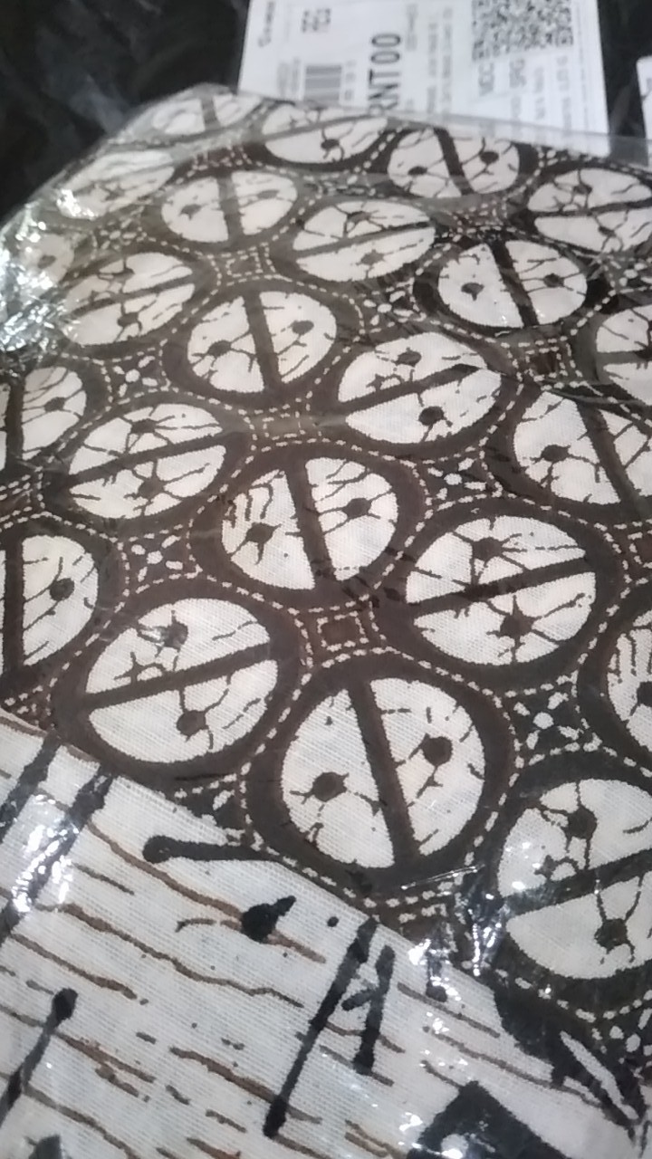 Tey-17 Batik Wanita Asj Sa Hrb026 Kenongo Kemeja Tosca Pendek