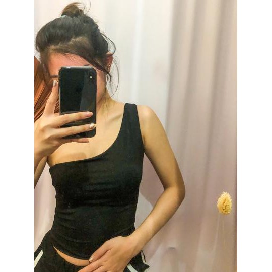 c-88 Amber one shoulder tank/tarzan 