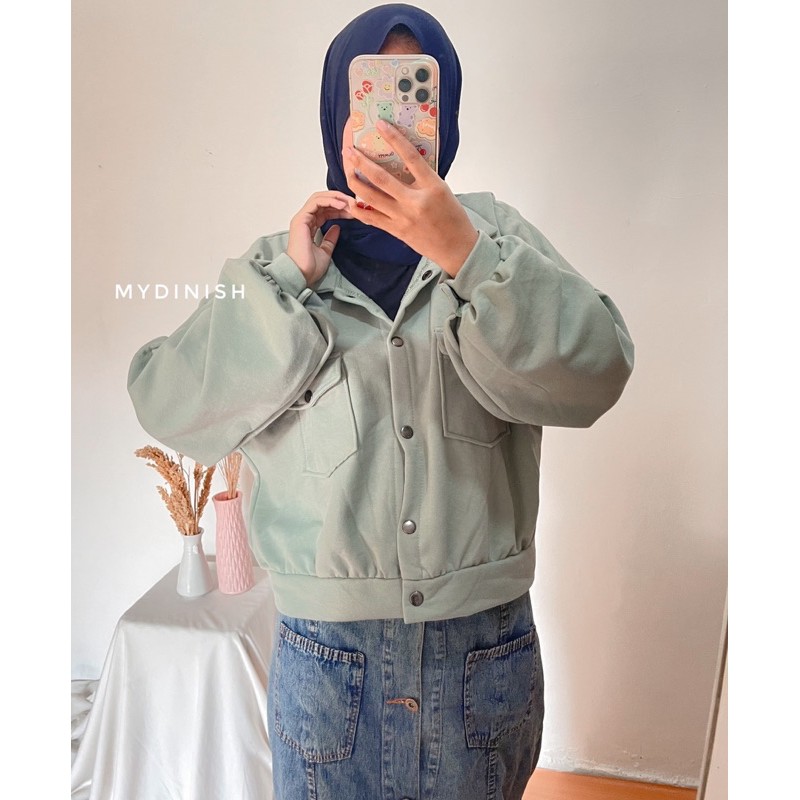 Ayana Pocket oversize - Atasan Wanita berkerah