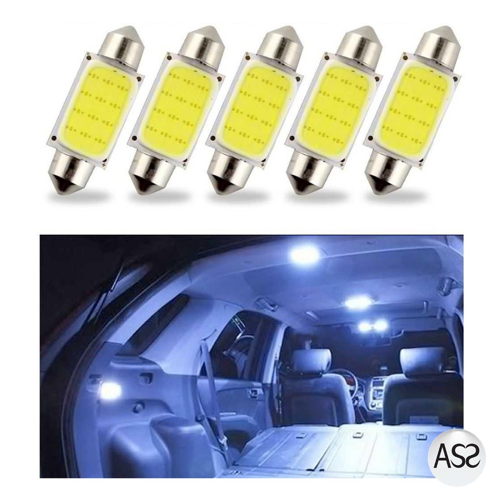 ASS Shop - Lampu Interior Mobil LED COB Dome Light c5w BA9S - 1PCS