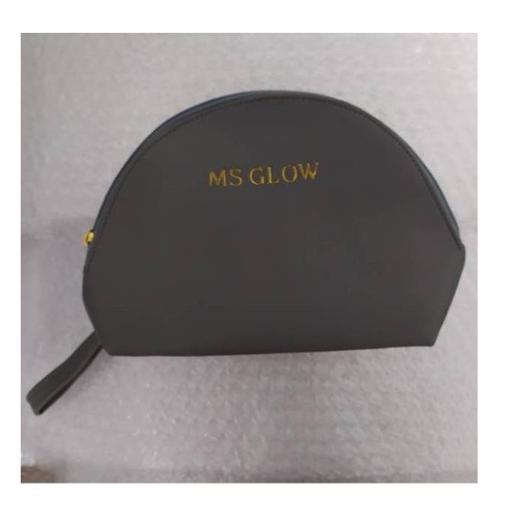 POUCH MS GLOW WARNA ABU / TAS KOSMETIK MSGLOW