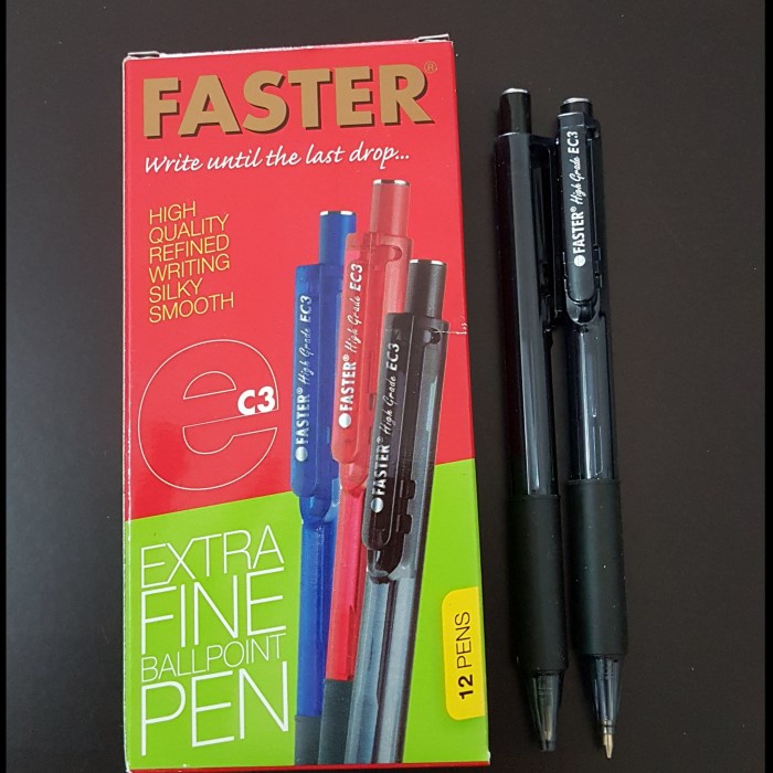 

Hadir Pulpen Faster Ec3 Hitam 0.7Mm (Per Lusin) Diskon