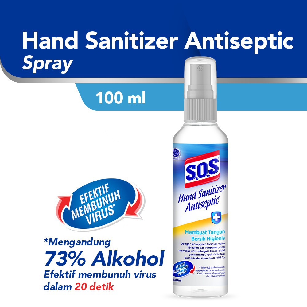 SOS - HAND SANITIZER ANTISEPTIC / EFEKTIF MEMBUNUH KUMAN DAN VIRUS