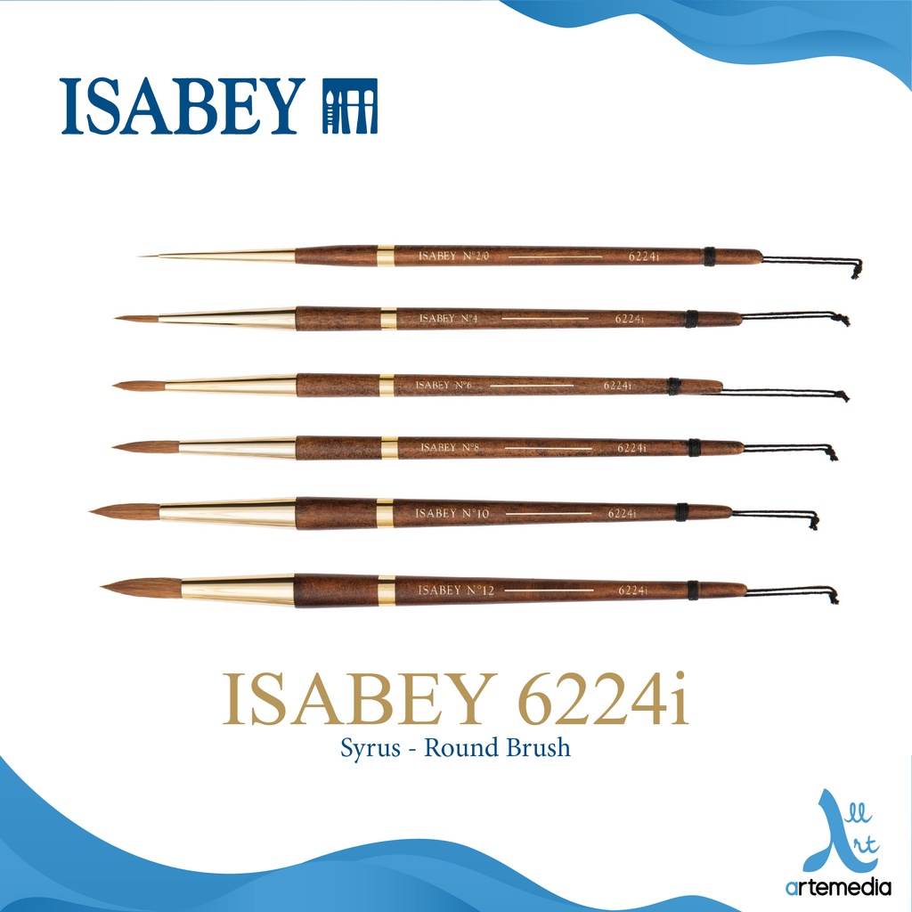 

Isabey 6224i Round Syrus Brush Short Handle