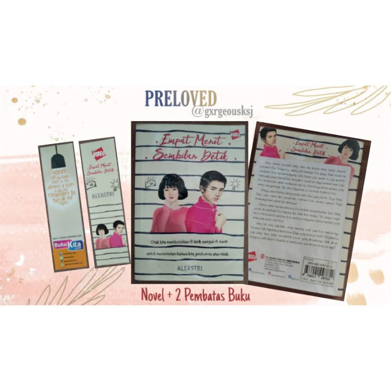 [PRELOVED ORI] Novel 2A3: 4 MENIT 9 DETIK By Yourkidlee