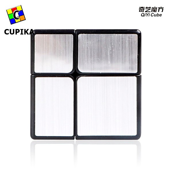 Rubik 2x2 Mirror Silver perak termurah