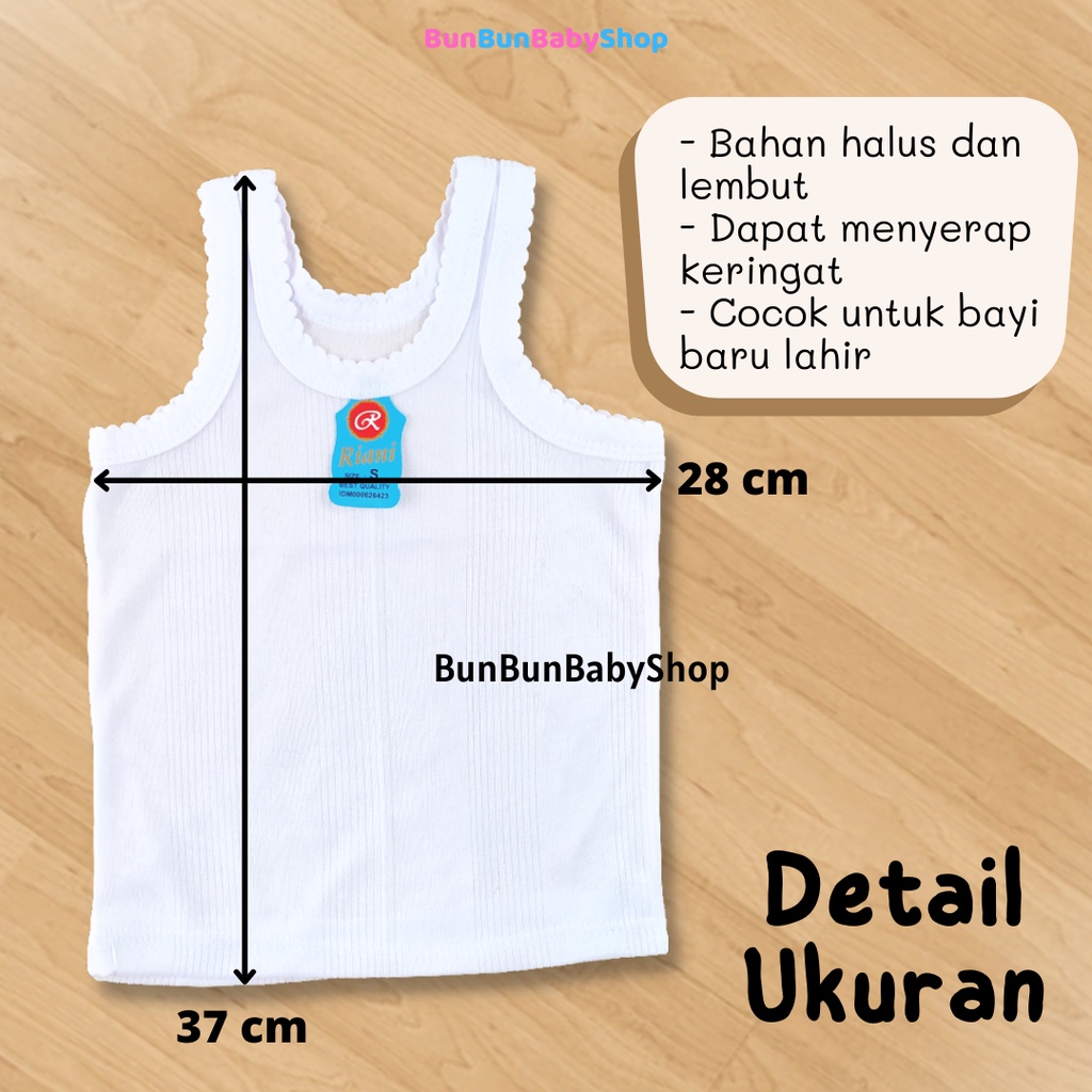 Singlet Bayi Perempuan 0-6 Bulan Laki-Laki Lusinan Laki2 Newborn Kutung Kaos Dalaman New Born Perlengkapan Baby Baru Lahir Pakaian Anak Bunbunbabyshop