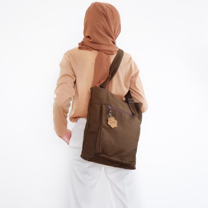 Lala Canvas Totebag - Tweelyforbag - Tas Totebag Wanita - Tas Wanita