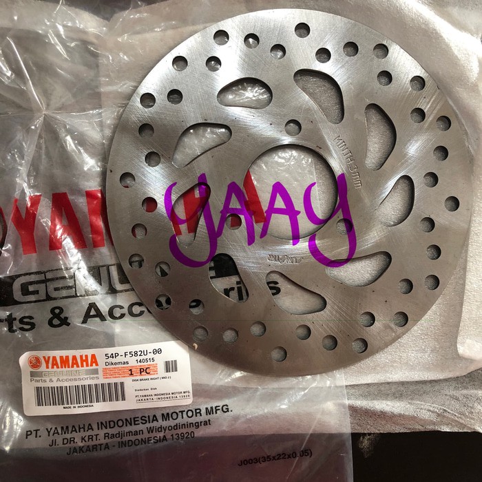 ORI:Piringan Cakram Disc Disk Depan Yamaha Mio J Soul GT 125 Fino F1 54P(NM27)