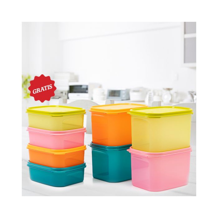 Tupperware colorful rectangular