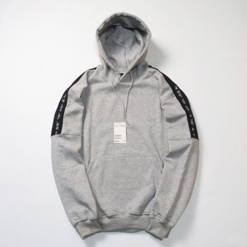 SWEATER HOODIE H&amp;M TAPED FULLTAG &amp; LEBEL PREMIUM (TERBESELLER)