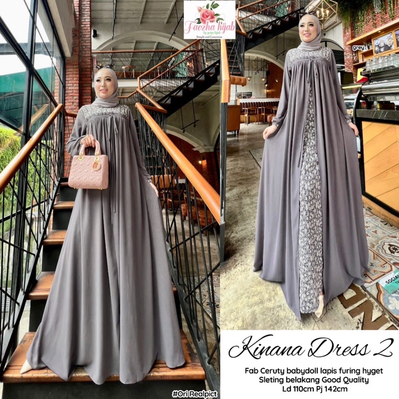 Kinana dress 2 by FAEZHA HIJAB