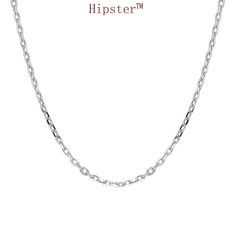 Classic Hot Sale Cross Chain Single Chain Simple S925 Silver Necklace