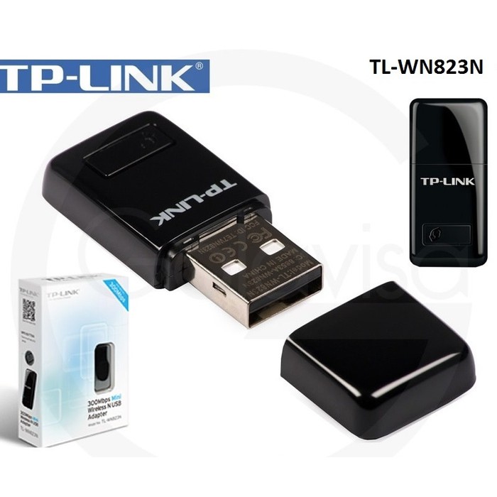 TP-LINK 300Mbps Wireless N Nano USB Adapter TL-WN823N - Black