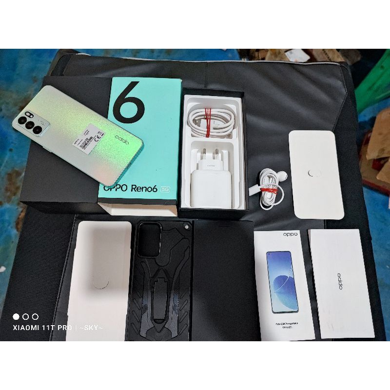 Oppo Reno 6 5G 8/128 Second  Kondisi Perfect 99,9%, Garansi 30 September - 2022