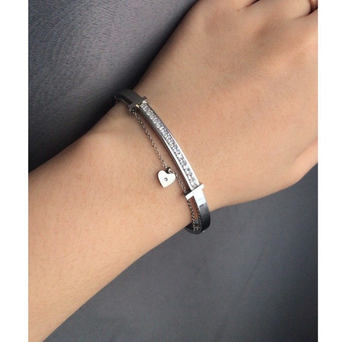 SALE Gelang Bracelet Wanita Aksesoris Titanium Korea Trend Masa Kini Cocok Hadiah GK116