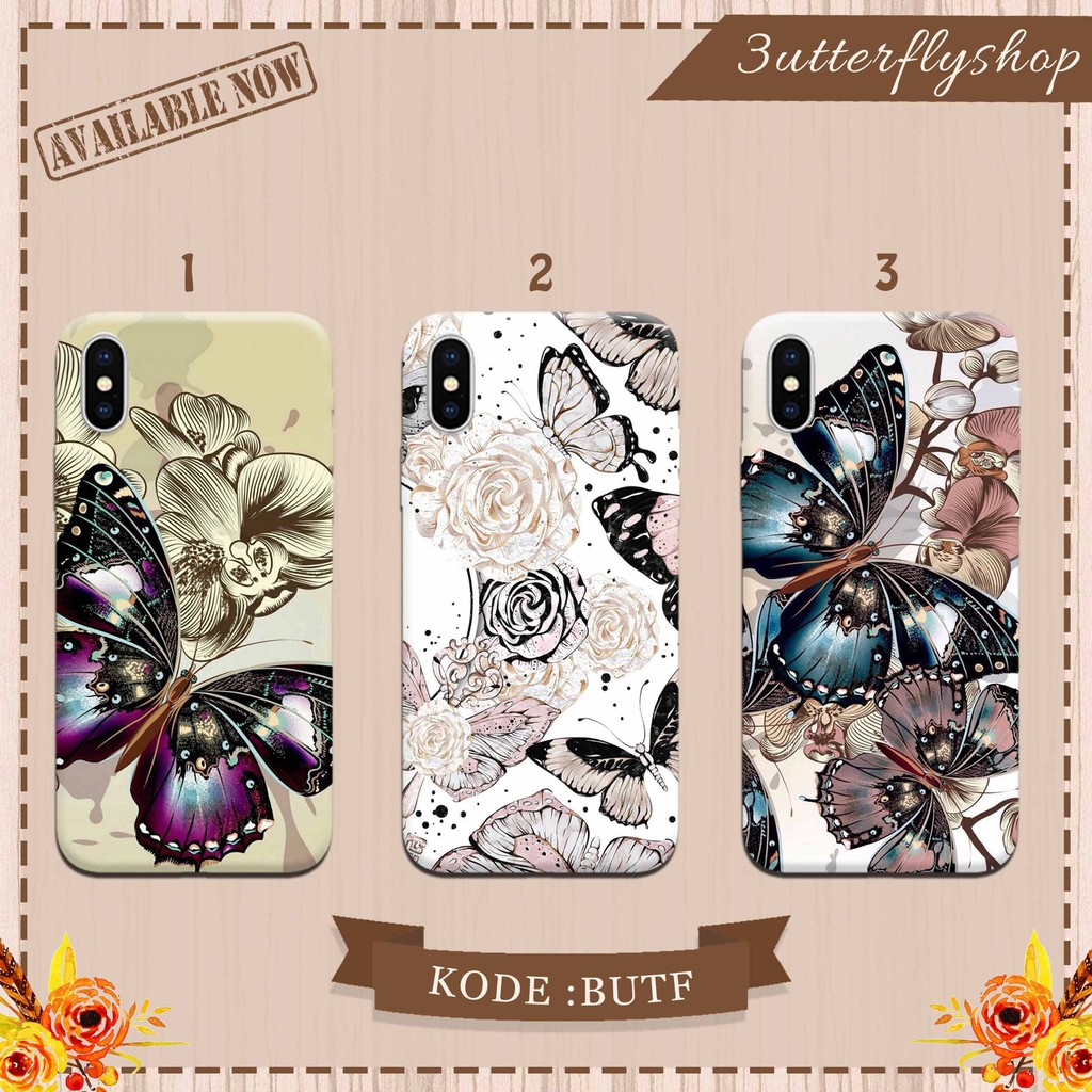 ButterFly casing case HP xiaomi samsung iphone oppo vivo realme redmi meizu